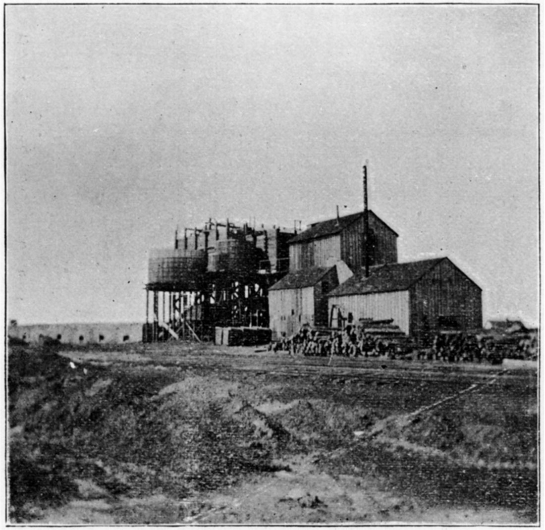 Black and white photo of Coke Washing Plant, Weir City.