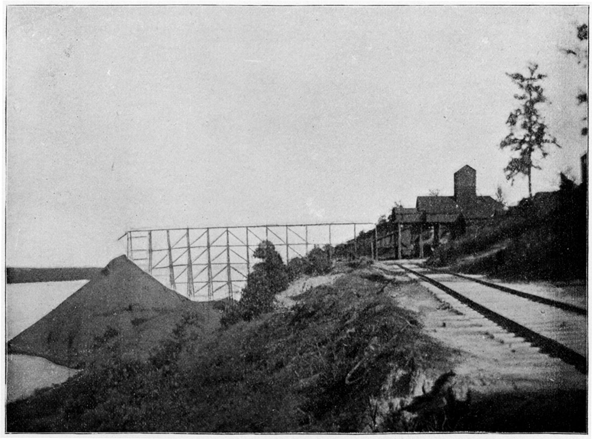Black and white photo of Home-Riverside Coal Mining Company, Plant No. 2, Leavenworth.