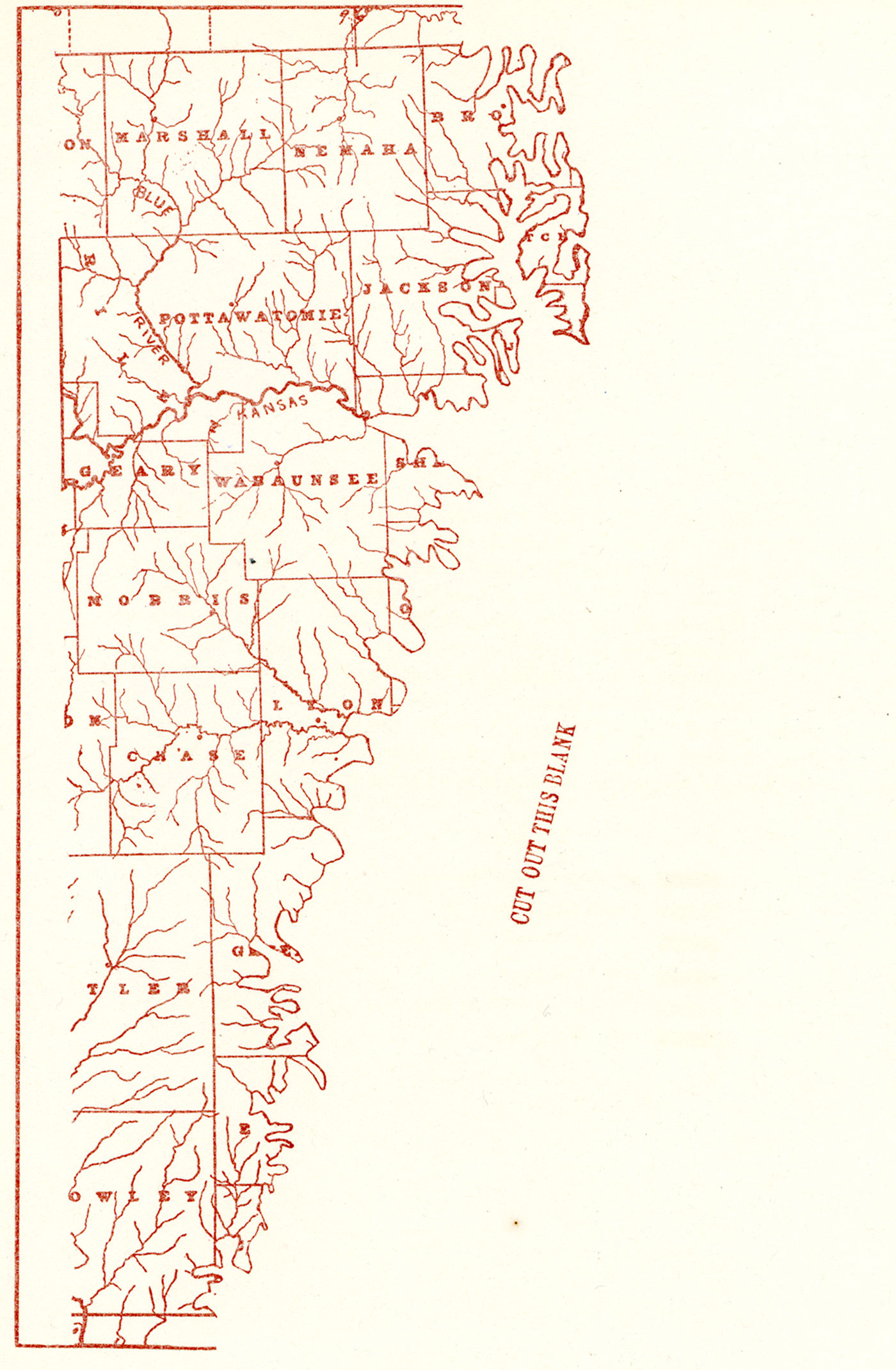 Coal map, Burlingame Limestone.