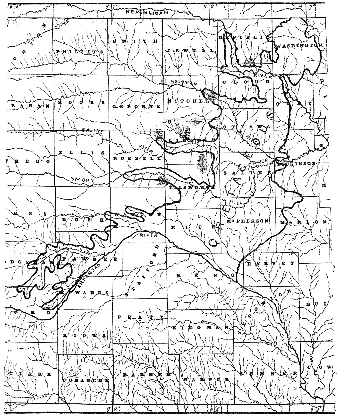 Coal Map of the Dakota Cretaceous.