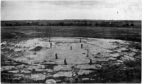 Black and white photo of Great Spirit Spring, Waconda, Mitchell County.