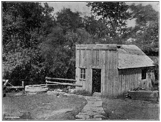 Black and white photo of Hoover's Spring, Onaga.