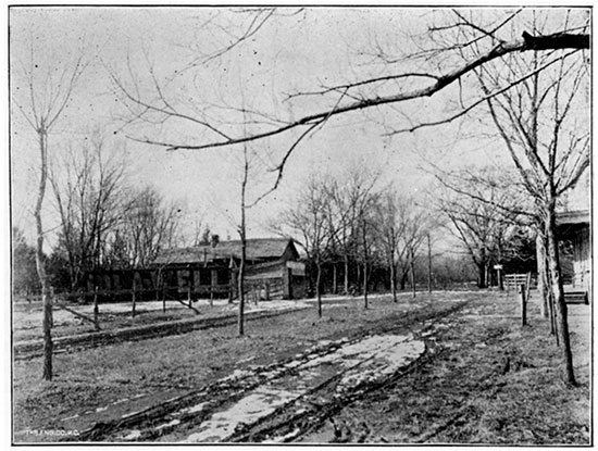 Black and white photo of Mineral Well, Iola.