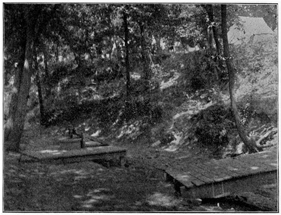 Black and white photo of Louisville Springs.