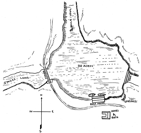 Map of Salt Lake, Geuda Springs.