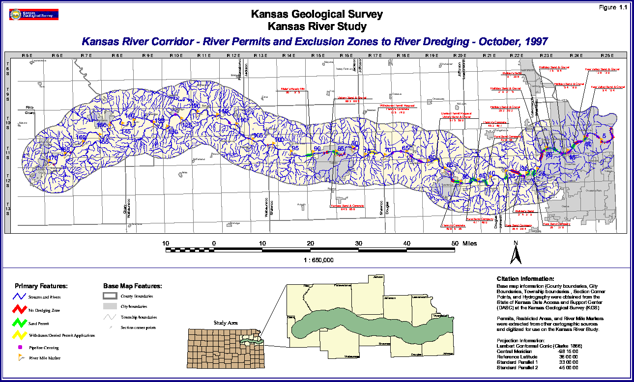 large map of Kansas River corridor