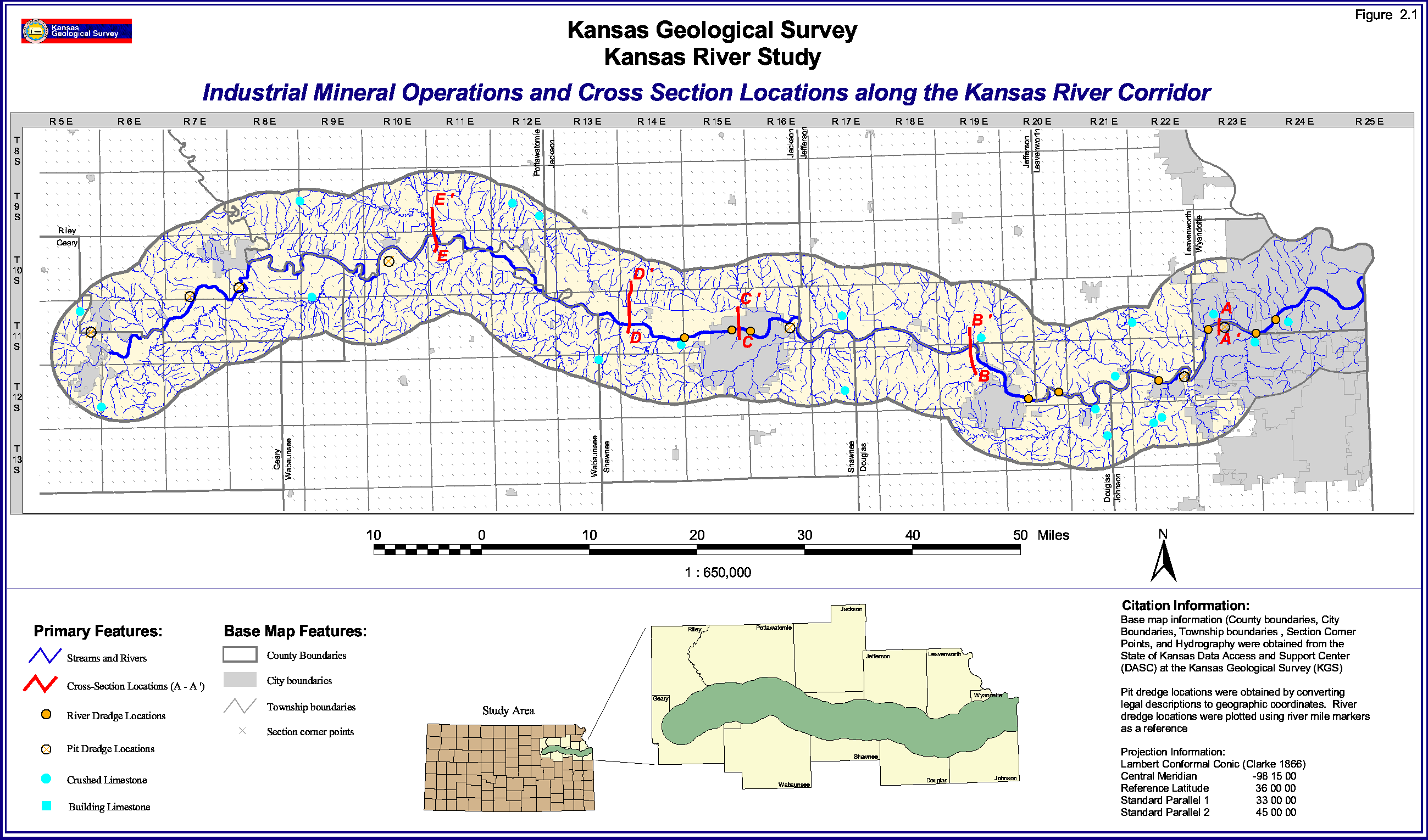 mineral operators along the Kansas River