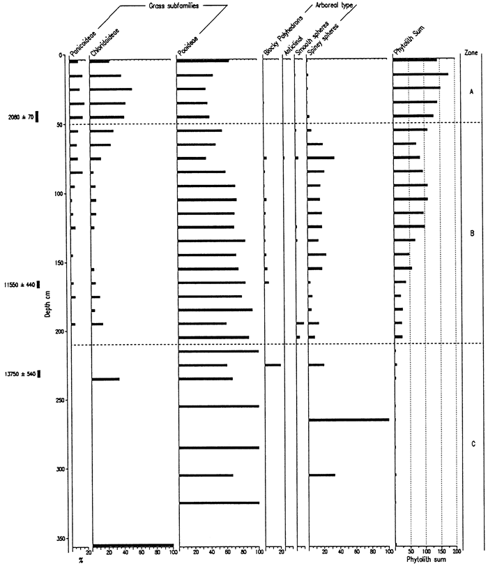 Grass Short Cells and Arboreal Type Phytoliths from the Manhattan Airport Site.