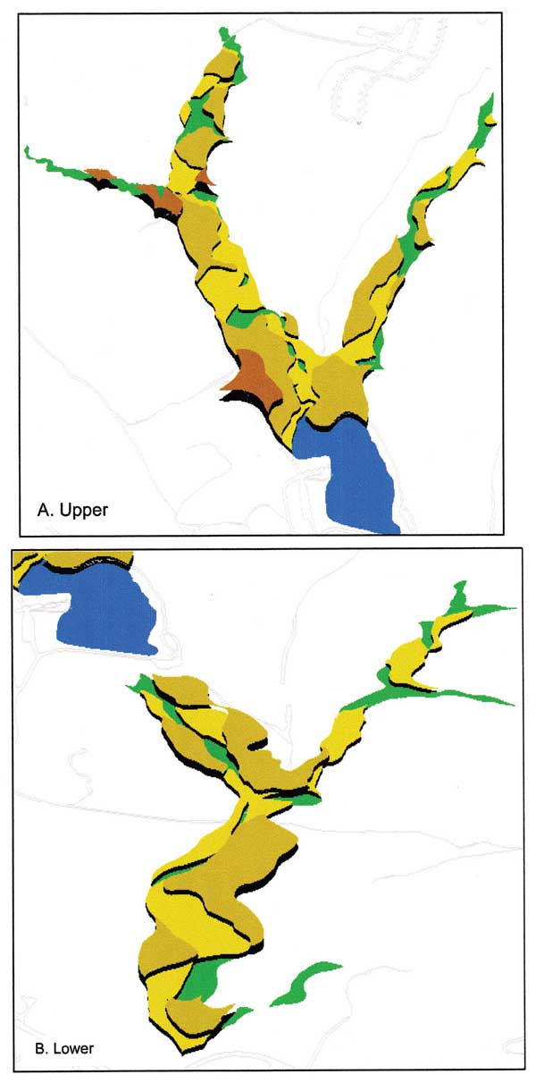 Breakneck Creek in 3-D imaging.