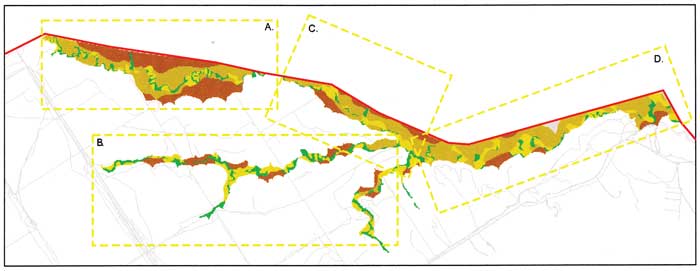 Wildcat Creek in 3-D imaging.