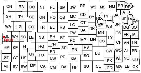 Core from well located in far western Greely County, western Kansas.