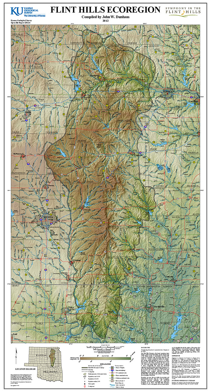 Small preview of the Flint Hills Ecoregion map.