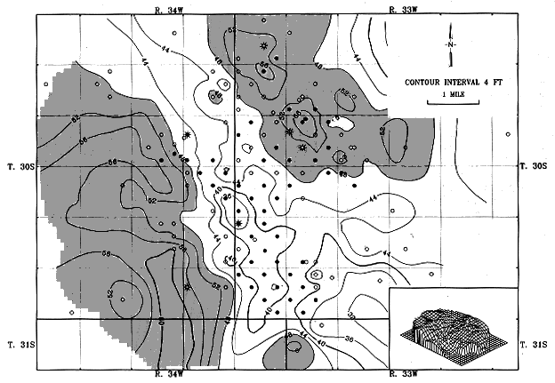 thicker rocks have more potential oil-bearing zones