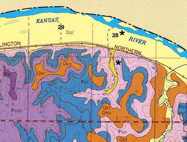 Sample geologic map