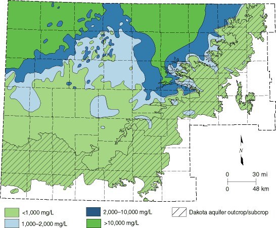 Worse water at northern side, better water to the south.