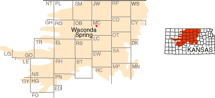 Covers large parts of west-central and north-central Kansas.