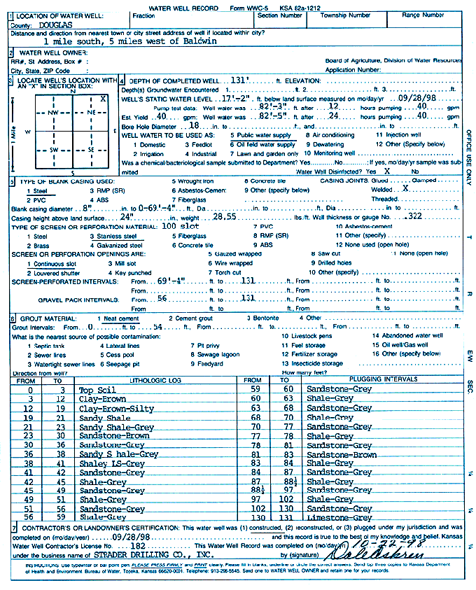 Example WWC5 form