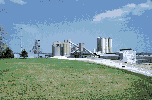 Photo of cement plant.