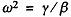 omega = gamma over beta