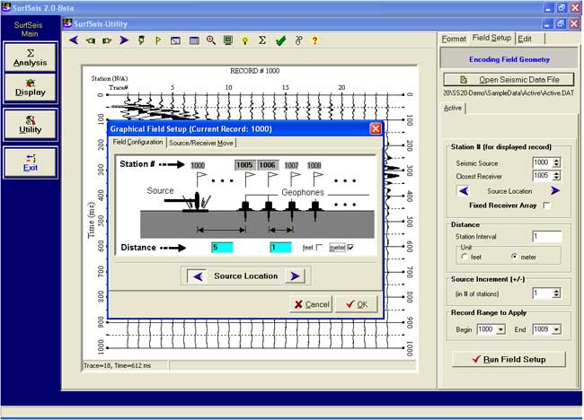 Program dialog box--Encoding Field Geometry.