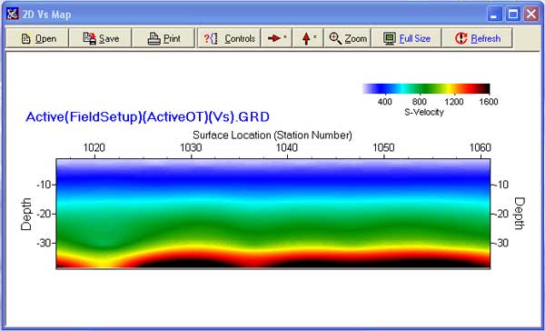 Program dialog box--Profile from Inversion.