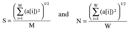 definitions for signal and noise